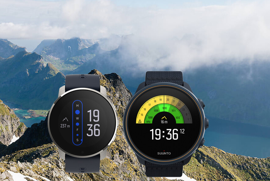 Vlevo Suunto 9 Peak a napravo Suunto 9 Baro