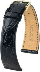 Curea neagră din piele Hirsch Genuine Croco M 18800850OE-1 (Piele de crocodil) Open End