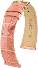 Curea roz deschis din piele Hirsch London M 04307123-1 (Piele de aligator) Hirsch selection