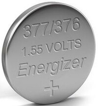 Baterie Energizer de 1,5 V tip buton argint-zinc (typ 377)