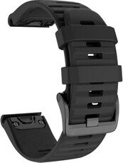 Curea de silicon Ricardo 22mm (pentru Garmin Fenix 7/6/5, Epix 2, etc.), negru V1, QuickFit