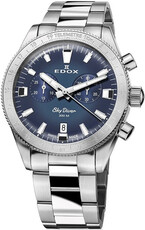 Edox SkyDiver Chronograph Quartz 10116-3-buidn Limited Edition 1000pcs ( + curea de rezervă )