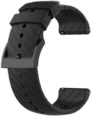 Curea din silicon Ricardo 24mm (pentru Suunto), negru, eliberare rapidă