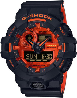 Casio G-Shock Original GA-700BR-1AER Bright Orange Analog-Digital Series