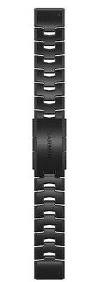 Brățară metalică Garmin QuickFit 22mm, din titan DLC (Fenix 7/6/5, Epix 2, MARQ etc.)