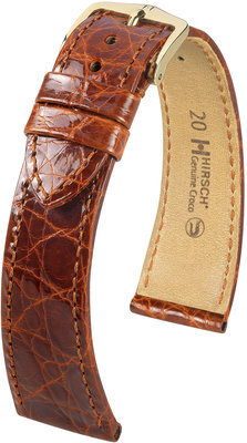 Curea maro din piele Hirsch Genuine L Croco 18920870-1 (Piele de crocodil)