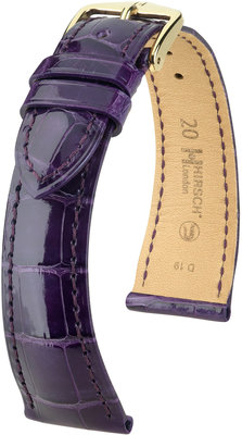 Curea violet din piele Hirsch London L 04307084-1 (Piele de aligator) Hirsch selection