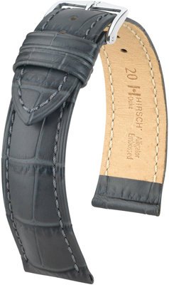 Curea gri din piele Hirsch Duke M 01028130-2 (Piele de vițel)