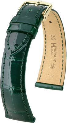 Curea verde din piele Hirsch London M 04307141-1 (Piele de aligator) Hirsch selection