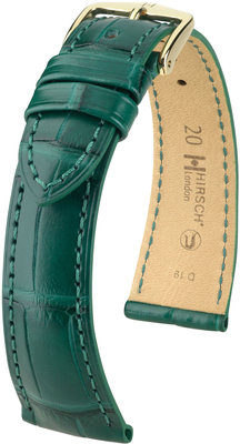 Curea verde din piele Hirsch London M 04307149-1 (Piele de aligator) Hirsch selection