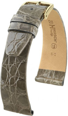 Curea gri din piele Hirsch Prestige L 02208030-1 (Piele de crocodil) Hirsch Selection