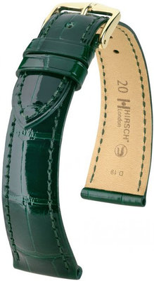 Curea verde din piele Hirsch London L 04207041-1 (Piele de aligator) Hirsch Selection