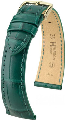 Curea verde din piele Hirsch London L 04207049-1 (Piele de aligator) Hirsch Selection