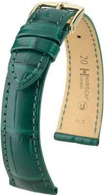 Curea verde din piele Hirsch London M 04207149-1 (Piele de aligator) Hirsch Selection