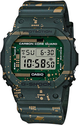 Casio G-Shock Original DWE-5600CC-3ER Carbon Core Guard Circuit Board Camouflage Series (lunetă și curea de rezervă)