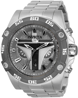 Invicta Star Wars Mandalorian Quartz Chronograph 34987 Limited Edition 1977buc