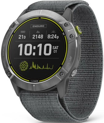 Garmin Enduro Solar, Steel/Gray UltraFit Nylon Strap