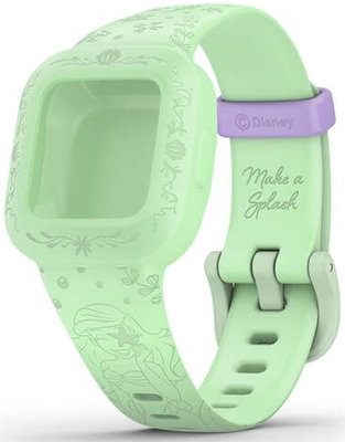 Curea Garmin pentru Vivofit junior 3, verde mentol (Disney Little Mermaid)