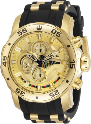 Invicta Star Wars Quartz 48mm Chronograph 32529 C-3PO Limited Edition 1977pcs