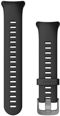 Curea Garmin Forerunner 45S, silicon, negru, cataramă argintie