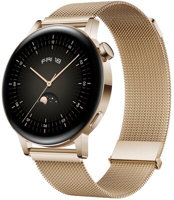 Huawei Watch GT 3 42 mm Elegant Ligh Gold/Light Gold Milanese Strap