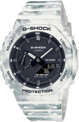 Casio G-Shock Original GAE-2100GC-7AER Grunge Snow Camo Series Carbon Core Guard (+curea de rezervă și  lunetă)