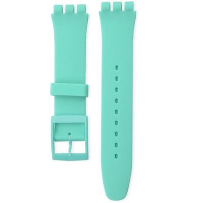 Curea unisex din silicon pentru ceas Swatch Mint Green 19mm