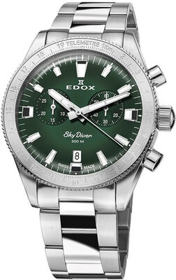 Edox SkyDiver Chronograph Quartz 10116-3-vidn Limited Edition 1000pcs ( + curea de rezervă )