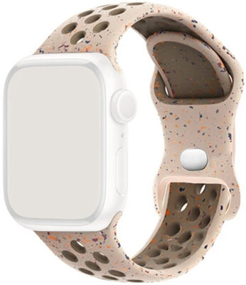 Curea pentru Apple Watch 38/40/41mm, silicon sport, bej