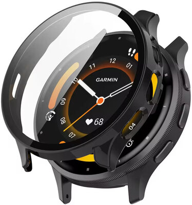 Capac de protecție cu sticlă pentru Garmin Venu 3, negru