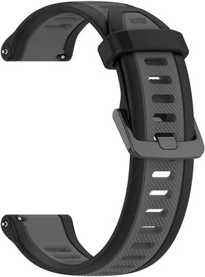 Ricardo 22mm curea de silicon (Garmin Venu 3, Forerunner 265, Vívoactive 4, etc.), negru, eliberare rapidă