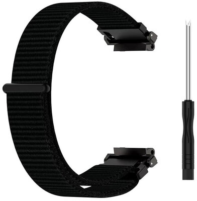 Curea de nylon Ricardo (pentru Amazfit T-Rex 2), negru, + accesorii de schimb