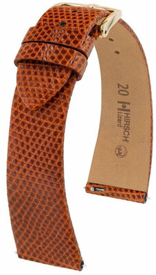 Curea din piele Hirsch Lizard L 01866070-1, maro, piele de șopârlă